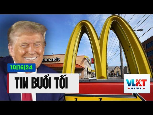 TRUMP LÀM VIỆC TẠI MCDONALD , BILL CLINTON "TÉ" XUẤT HARRIS  | TIN BUỔI TỐI