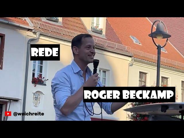 Roger Beckamp, AfD Kundgebung Senftenberg 21.9.24