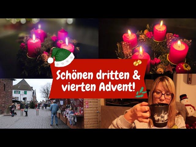 Ich wünsche euch allen einen schönen dritten und vierten Advent!