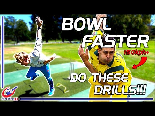 Bowl Faster - 3 Fast Bowling Drills - Increase your bowling speed