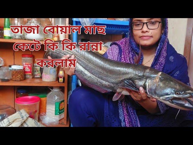 বাজার গুছিয়ে তাজা বোয়াল মাছ কেটে কি কি রান্না করলাম