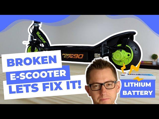 Electric Scooter Broken? Easy Fix - Razor Power Core E90 Refurb