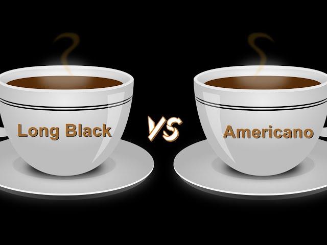 BLACK COFFEE RECIPE /Americano Vs long black. Do you enjoy the taste know the difference ?