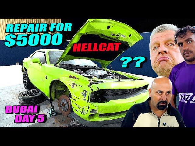 Dubai Day 5 - Fu*ked Up Dodge Callanger Hellcat - Repair for $5000 possible?