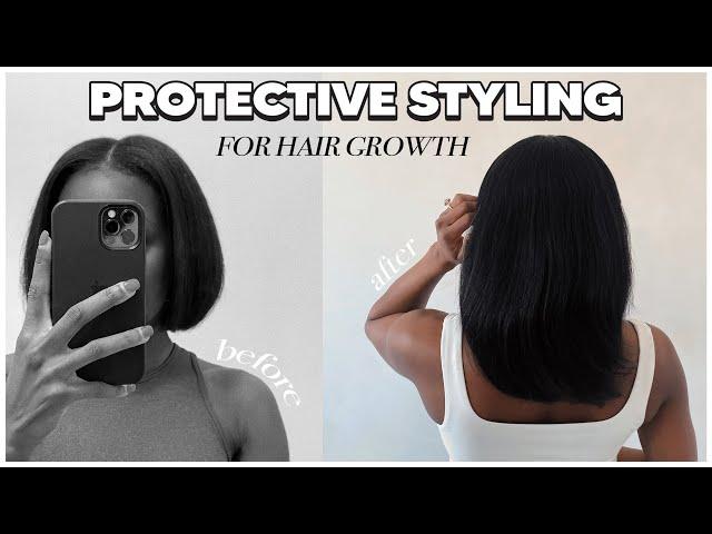 How I Grew My Natural Hair With Protective Styling! | Best Protective Styles + Hair Growth Tips