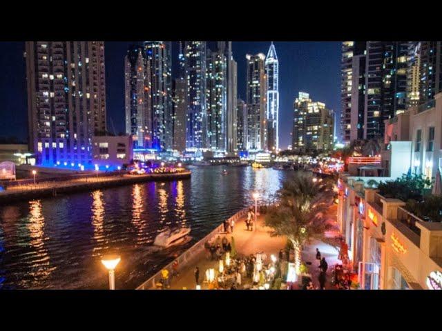 Full 7km walk way Cycle view Dubai Marina