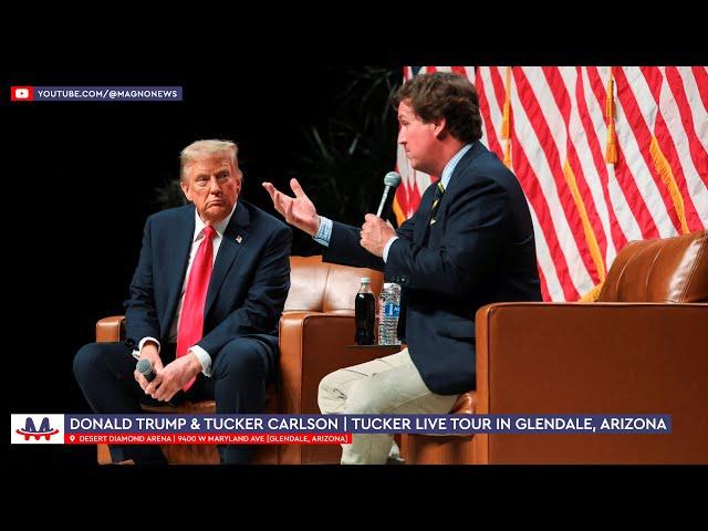  Donald Trump & Tucker Carlson | Full subtitled 'Tucker Live Tour' event in Glendale, Arizona