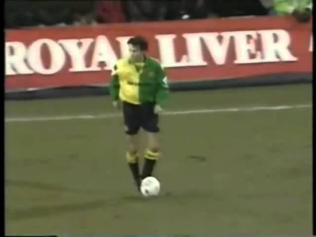 Denis Irwin Wonderful Goal Man Utd v Wimbledon 1993-1994