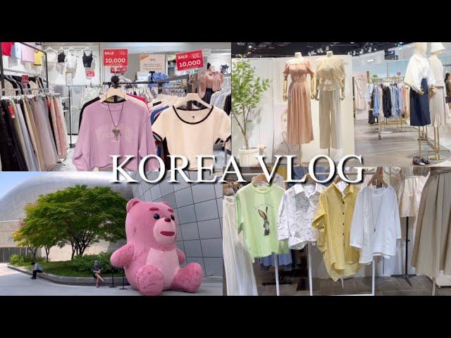 KOREA VLOG  Dongdaemun DDP Market Shopping in Korea ️ Jungang Market Cafe Hopping