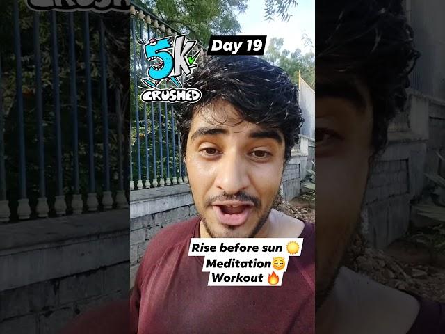 5k-Day19 - rise towards greatness. #5k #consistency #results #winner #tausiefs