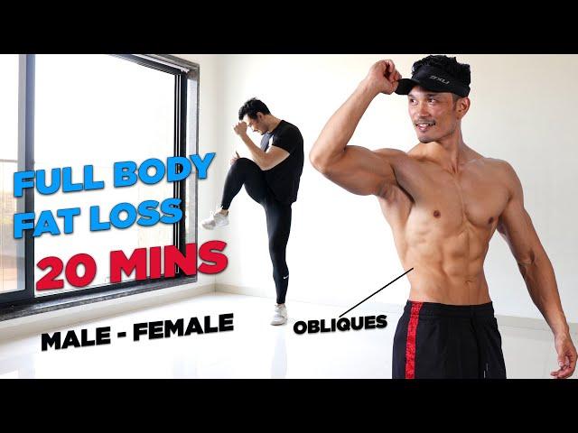 Best FULL BODY WORKOUT to lose FAT ‍️ 20 Mins |NO EQUIPMENT| MALE & FEMALE चर्बी घटाएं 20 MIN