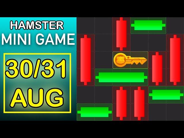 Hamster Kombat Mini Game AUGUST 30th AUGUST 31st August KEY Bonus