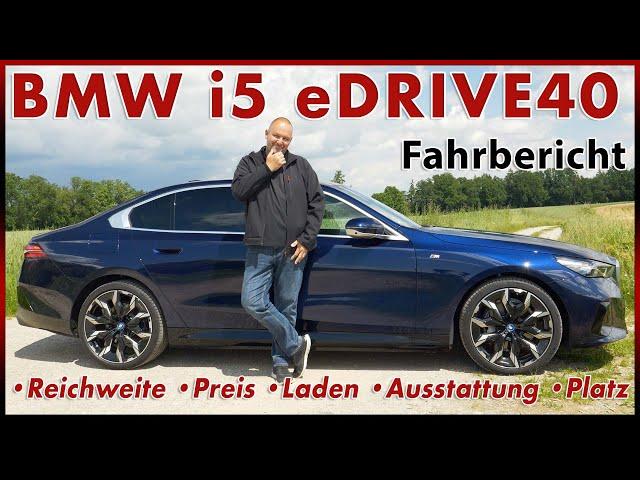 BMW i5 eDrive40 - Die beste elektrisch Limousine? Reichweite Preis Test Probefahrt Deutsch 2024