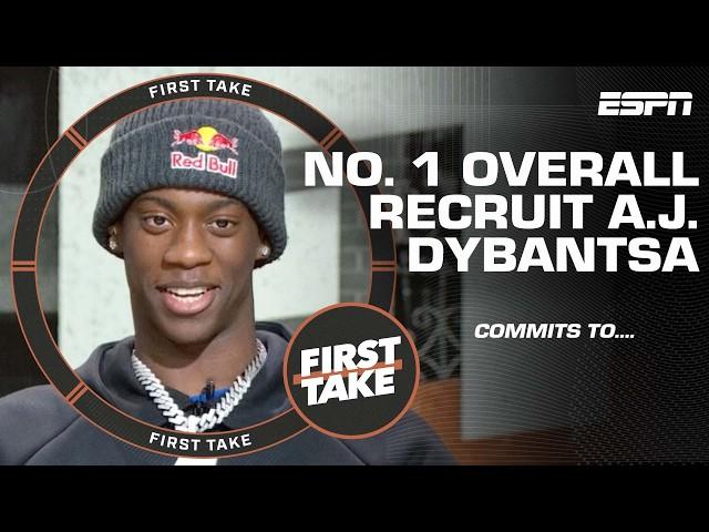  No. 1 overall recruit A.J. Dybantsa announces commitment to BYU Cougars  | First Take