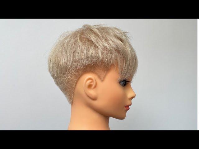 How to cut the Perfect short undercut Pixie by Ben Brown