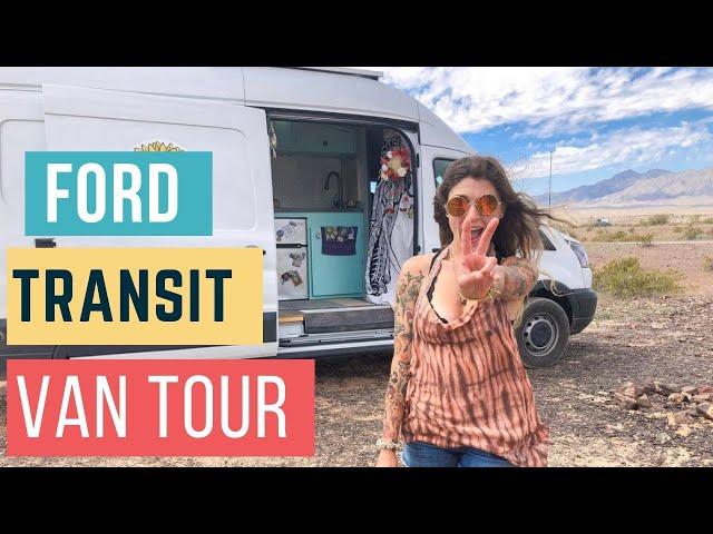 Ford Transit Camper Van Conversion + DIY Interior Tour