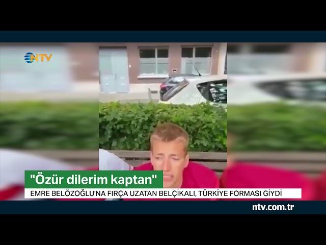 Fırça uzatan Belçikalı özür diledi, Türkiye forması giydi