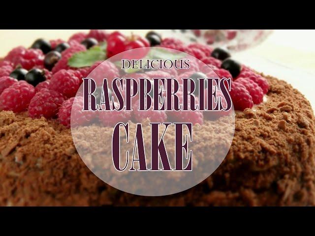 delicious raspberries cake recipe | fresh raspberry cake