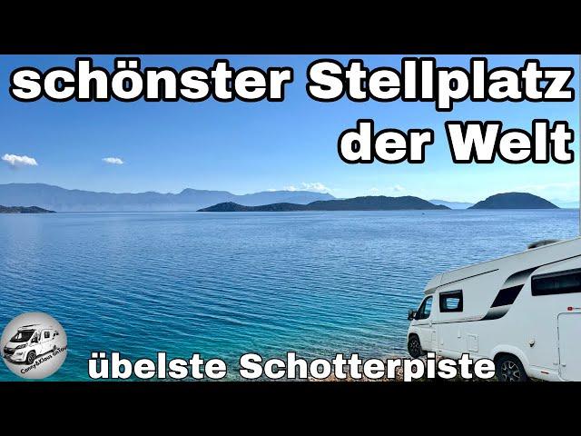 #249 schönster Stellplatz der Welt, ganz üble Schotterpiste