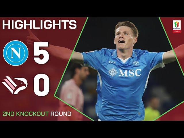 NAPOLI-PALERMO 5-0 | HIGHLIGHTS | McTominay scores for Napoli | Coppa Italia Frecciarossa 2024/25