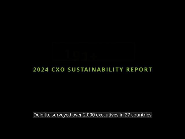 Deloitte 2024 CxO Sustainability Report