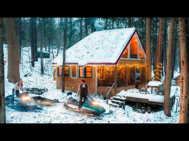 Winter Like When We Were Kids | Destructive Snow Storm Off Grid