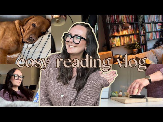 Cosy reading vlog ️ | Cooking, reading sprints, bookish chats + BLOOPERS! #cosyvlog  #readingvlog