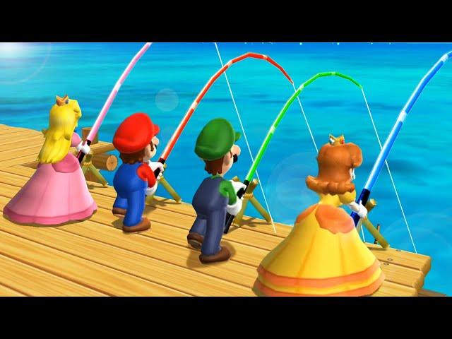 Mario Party 9 Minigames - Peach Vs Mario Vs Luigi Vs Daisy (Master Difficulty)