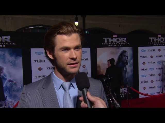 Thor: The Dark World: Chris Hemsworth Los Angeles Premiere Interview | ScreenSlam