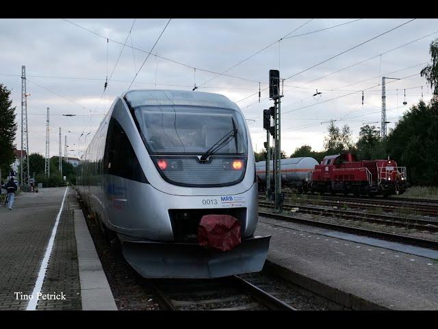 Zugverkehr in Döbeln HBf am 25.09.2024 - eine Runde mit dem Gas macht Spaß