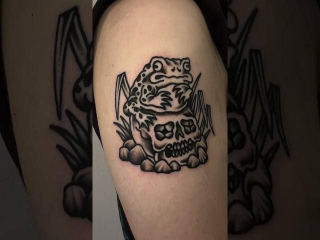 Killer frog tattoo #tattoo #tattoos