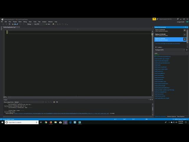 Using Microsoft Visual Studio to Import Python Libraries