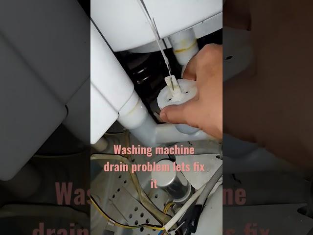washing machine drain problem #sharpwashingmachine