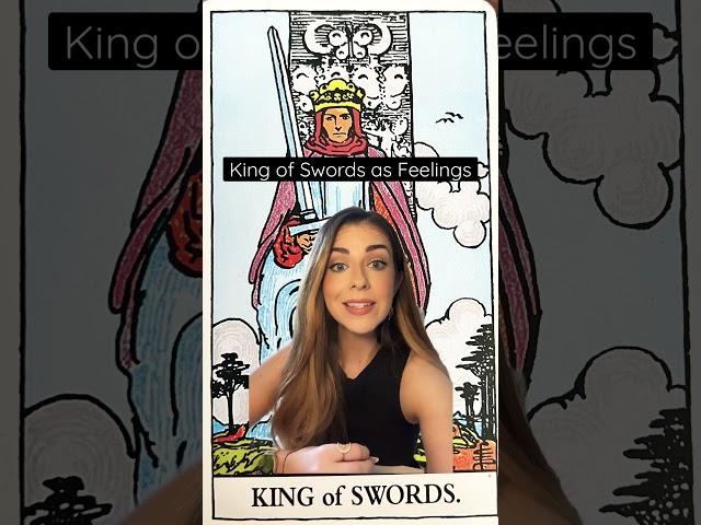 Tarot Cards as Feelings: King of Swords #shorts #tarotcardmeaning #howdotheyfeel