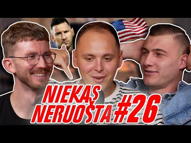 NIEKAS NERUOŠTA #26 Deividas Vizgirda apie pažintį su Leo Messi, Ameriką ir pirmus kartus