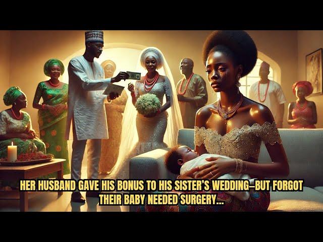 Her Husband Gave His Bonus To His Sister’s Wedding—But Forgot Their Baby Needed Surgery... #tale