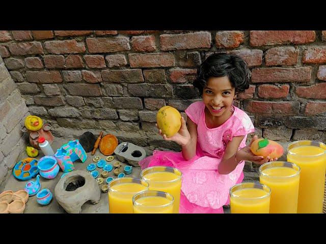 Mango Frooti Recipe | Miniature Cooking | How To make Mango Frooti at Home | Fresh Mango Juice