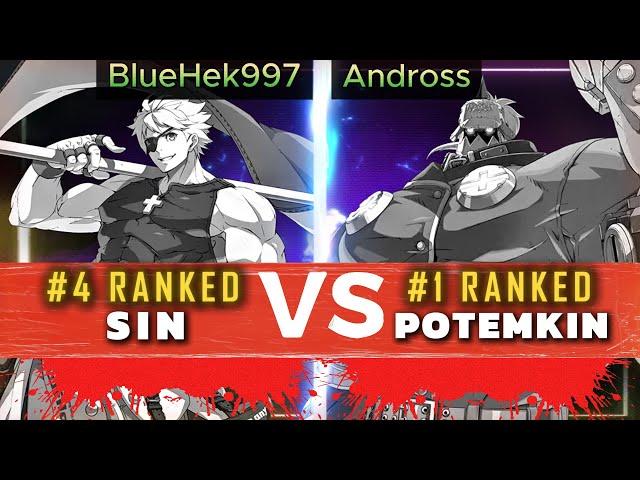 GGST ▰ BlueHek997 (#4 Sin) Vs Andross (#1 Potemkin) | Guilty Gear Strive High Level Replay 