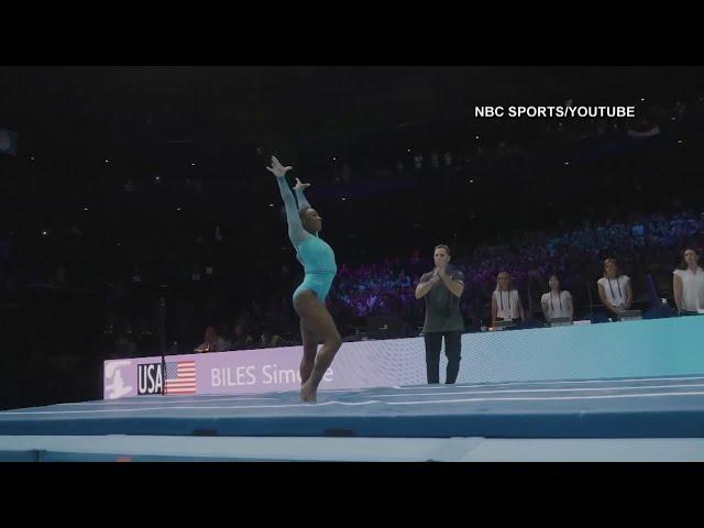 Simone Biles lands never-before-done move