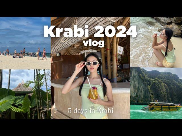 Krabi 2024 vlog 5 days เที่ยวไหน? เกาะพีพี ทะเลใต้ที่หนูใฝ่ฝัน ร้านอาหารทะเลปังๆ | Pahomuu