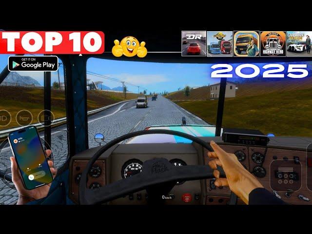 Top 10 Simulator Driving Games for Android & iOS || Best High Graphics Games 2025