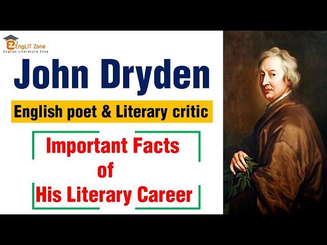 John Dryden | Biography of John Dryden | Important Facts about John Dryden | John Dryden in Hindi