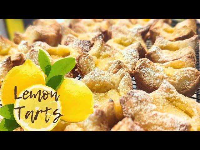 Flaky Perfection: Lemon Curd Puff Pastry Tarts - A Delightful Twist on a Classic
