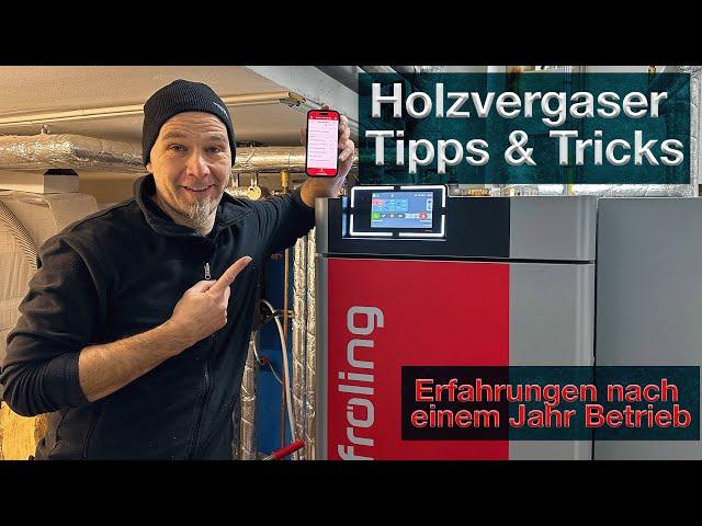 Holzvergaser Fröling App Update, optimale Bedienung + Reinigung + Tipps  zum Nachlegen von Brennholz