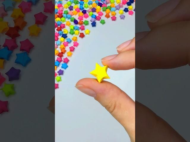 ⭐3D Paper Star  Easy DIY Lucky Stars You Can't Stop Making! | How to Make Cute Origami LUCKY STAR
