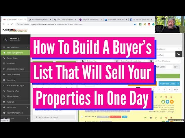 How To Build A Buyer List That Will Sell Your Deals In One Day