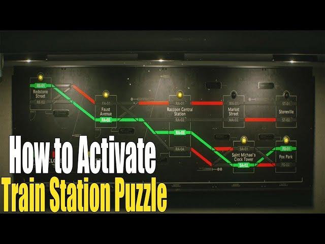 Resident Evil 3 -  How to Activate Train Station Puzzle (RE 2020)