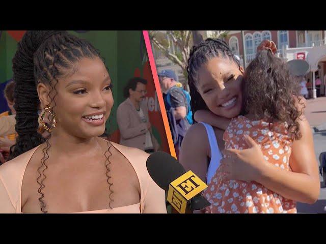 Halle Bailey CRIES After Little Mermaid Fan Refuses to Let Her Go