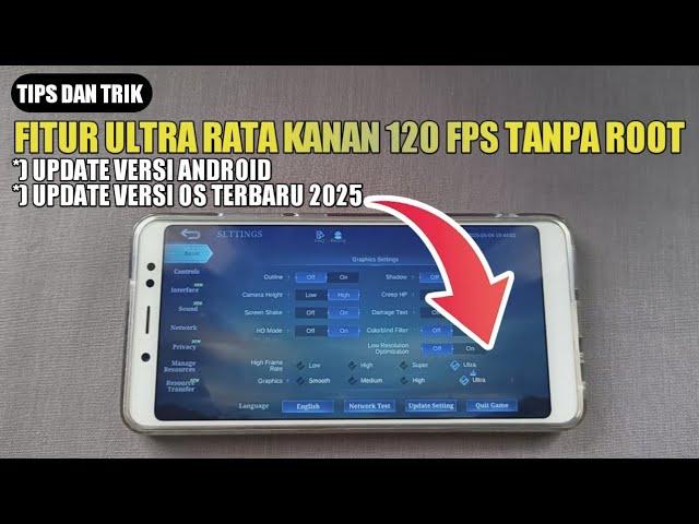 FITUR ULTRA RATA KANAN 120 FPS TANPA ROOT ! BAHAS CUSTOM ROM UNTUK UPDATE VERSI ANDROID TERBARU 2025