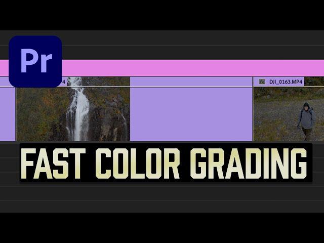 How To COLOR GRADE Multiple Clips In Premiere Pro